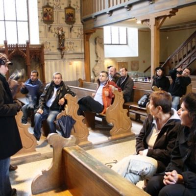 Bild vergr&ouml;&szlig;ern: Israelbesuch in der Spitalkirche Aub