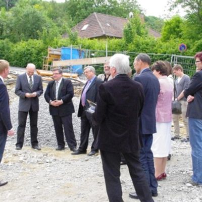 Bild vergr&ouml;&szlig;ern: Grundsteinlegung Schwimm- und Sportzentrum Ochsenfurt