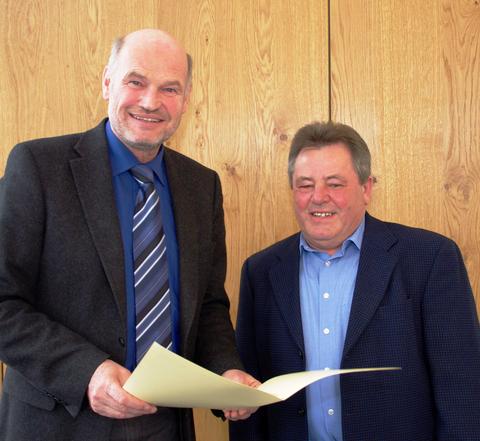 Dienstjubil&auml;um G&uuml;nter Prei&szlig;inger