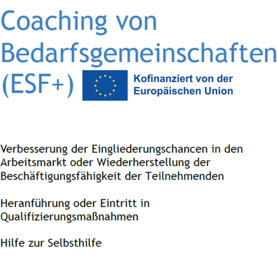 Coaching von Bedarfsgemeinschaften (ESF+)