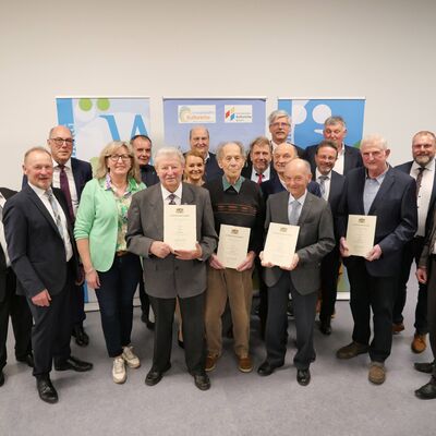 Ehrung Feldgeschworene 2024 Helmstadt 50 Jahre