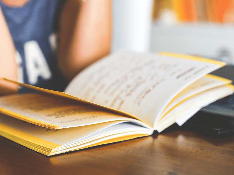 M&auml;dchen liest ein Buch