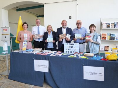 Infostand Hitzeschutz Dallenbergbad
