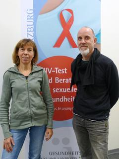 Bild vergr&ouml;&szlig;ern: HIV-Berater Frau Hein und Herr Tittmann
