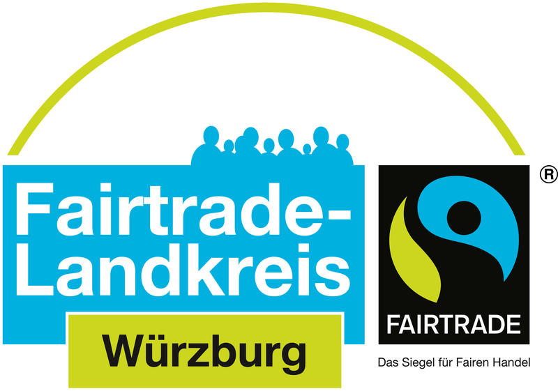 Bild vergrößern: Würzburg ist Fairtrade-Landkreis (Logo)
