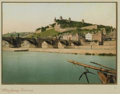 Blick auf die Würzburger Festung - ein Motiv von 1905