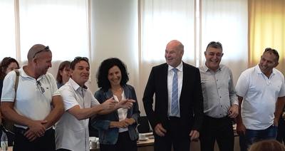 Israel. Delegation Kreistag