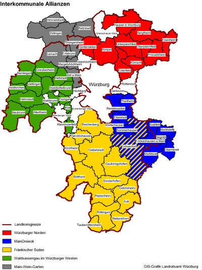 Interkommunale Allianzen im Landkreis Würzburg