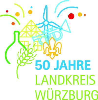 Logo 50 Jahre Lkr. W&uuml;