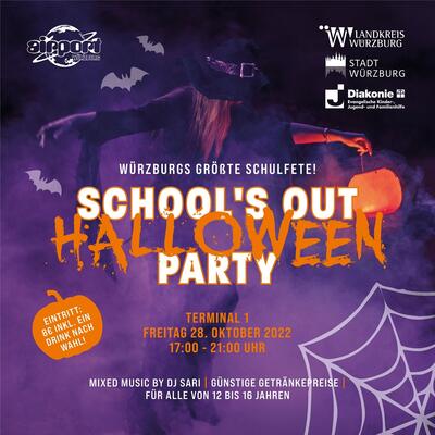 Bild vergr&ouml;&szlig;ern: Schools Out Halloween Party Flyer