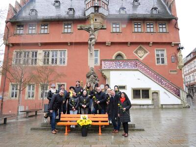 PM Orangene Bank gegen Gewalt an Frauen in Ochsenfurt by Christian Schuster