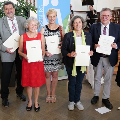 Ehrungen Kreisr&auml;te 20 Jahre + Landkreisnadel Silber